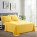 Marina Decoration Ultra Soft Silky Deep Pocket Solid Rayon from Bamboo All Season Bedding Pleated Sheet Set