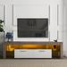 LED TV Stand TV Console Table for TVs Up to 65", Modern Entertainment Center Media Television Cabinet for Living Room