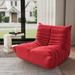 Single Lazy Sofa Teddy Fabric Soft Sponge Lounger Bean Bag Chair