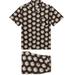 Printed Cotton-poplin Pyjama Set - Black - Desmond & Dempsey Nightwear