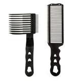 Salon Hair Clipper Comb Gradienter Design Ergonomic Plastic Flat Top Comb Curved Comb Hair Cutting Positioning Comb Barber Fade Combs Hair Cutting Comb