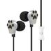 QCTime Wired Earbud High Fidelity Deep Bass Lightweight Cartoon Cat Paw 3.5mm Stereo Sports In-ear Earbud with Microphone for Doing Sports