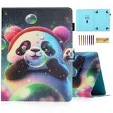 Dteck Universal 7 inch Tablet Case 7.0 inch Tablet Cute Cover Wallet Stand Flip Case for Samsung Galaxy Tab/Fire 7/HD 7/Oasis/Onn/Lenovo/Dragon Touch/MatrixPad/Android Tablet 7 Inch Panda