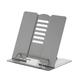 Warkul Metal Book Stand Angle Adjustable Stable Support Space-saving Avoid Neck Pain Foldable Ergonomic Tablet Stand