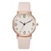 Stiwee Fitness Tracker Digital Face Ultra-thin Alloy Belt Watch Multi-color Face Ladies Watch/Beige