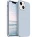 Shockproof Designed for iPhone 13 Mini Case Liquid Silicone Phone Case with [Soft Anti-Scratch Microfiber Lining] Full Body Drop Protection 5.4 inch Slim Thin Cover Baby Blue