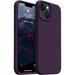 Shockproof Designed for iPhone 13 Mini Case Liquid Silicone Phone Case with [Soft Anti-Scratch Microfiber Lining] Full Body Drop Protection 5.4 inch Slim Thin Cover Purple