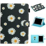Dteck Universal 7 inch Tablet Case 7.0 inch Tablet Cute Cover Wallet Stand Flip Case for Samsung Galaxy Tab/Fire 7/HD 7/Oasis/Onn/Lenovo/Dragon Touch/MatrixPad/Android Tablet 7 Inch Daisy