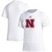 Women's adidas White Nebraska Huskers AEROREADY Breast Cancer Awareness Pregame T-Shirt