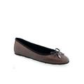 Women's Pia Casual Flat by Aerosoles in Mocha Snake Leather (Size 10 1/2 M)