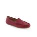 Wide Width Women's Overdrive Casual Flat by Aerosoles in Red Leather (Size 10 W)