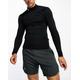 Under Armour Cold Gear Armour long sleeve mock neck fitted t-shirt in black