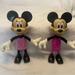 Disney Toys | Disney Minnie Mouse Bowtique Dress Up Doll Snap N Style Clip On Lot Of 2 Figure | Color: Pink | Size: Osg