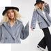 Free People Jackets & Coats | Free People Kate Faux Fur Light Blue Coat S New | Color: Blue/Gray | Size: S
