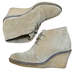J. Crew Shoes | J. Crew Macalister Suede Wedge Booties Tan / Taupe Womens's Sz 6 | Color: Tan | Size: 6