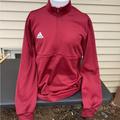 Adidas Shirts | Adidas Team Issue 1/4 Zip 'Team Power Red' Men Sz Large Pullover New | Color: Red | Size: L