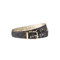 Women's Reversible Laser Cut Belt by Accessories For All in Black Gold (Size 18/20)
