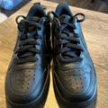Nike Shoes | Like New Nike Court Borough Low 2 Triple Black Low Top Sneakers Boys Size 4.5 | Color: Black | Size: 4.5bb