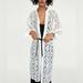 Zara Other | 45. Zara Eyelet White Robe Size Xs/S | Color: White | Size: Xs/S