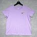 Disney Tops | Disney T-Shirt Womens Size X-Large Purple Short Sleeve W/Mickey Head In Pocket | Color: Purple | Size: Xl