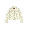 Arizona Jean Company Denim Jacket: Ivory Floral Jackets & Outerwear - Kids Girl's Size 18