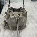 Michael Kors Bags | Michael Kors Bucket Bag Real Leather | Color: Cream/Gray | Size: Os