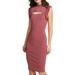 Anthropologie Dresses | Bailey 44 Carmine Bewitched Cut Out Bodycon Sheath Dress L Dusty Mauve Rose | Color: Pink/Tan | Size: L