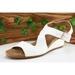 Giani Bernini Shoes | Giani Bernini Sz 9 M White Ankle Strap Synthetic Women Sandals | Color: White | Size: 9