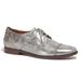 Madewell Shoes | Madewell The Serge Leather Metallic Lace Up Oxford Size 6.5 | Color: Silver/Tan | Size: 6.5