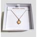 Michael Kors Jewelry | Michael Kors Rose Gold Rhinestone Heart Pendant Necklace 18" | Color: Gold | Size: 16-18"