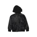 Shaun White Faux Leather Jacket: Black Print Clothing - Kids Girl's Size 6