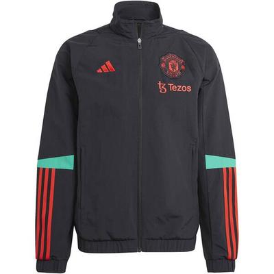 ADIDAS Herren Fanjacke Manchester United Tiro 23, Größe XL in Grau