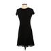 Calvin Klein Casual Dress - DropWaist: Black Solid Dresses - Women's Size 2