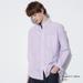 Men's Oxford Striped Slim-Fit Long-Sleeve Shirt | Purple | XL | UNIQLO US