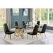 Everly Quinn Fredis Dining Set Wood in Yellow/Brown | 30 H x 46 W x 95 D in | Wayfair B54F2EC0E16544F6B159057DFFC8176A