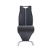 Ivy Bronx Kallick Full Back Side Chair Upholstered/Metal in Gray/White | Wayfair 28F15A4F7E15454885D4F601DDDC9DF3