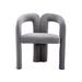 Ivy Bronx Keelynn Velvet Arm Chair Dining Chair Upholstered/Velvet in Gray | 27.95 H x 19.88 W x 25.2 D in | Wayfair