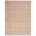 Brown/White 120 x 96 x 0.58 in Indoor Area Rug - Union Rustic Keshanda Striped Handmade Flatweave Jute Area Rug in Beige/Brown Jute & Sisal | Wayfair