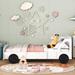 Mason & Marbles Eradu Car-Shaped Bed Wood in White | 29.9 H x 40.9 W x 77.2 D in | Wayfair A6F7F8994FE8459895C4FAB755AF84A8