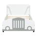Mason & Marbles Eradu Car-Shaped Bed Wood in White | 29.9 H x 40.9 W x 77.2 D in | Wayfair A6F7F8994FE8459895C4FAB755AF84A8
