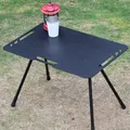 Table de camping pliante portable table en alliage réglable table de rangement suspendue camping