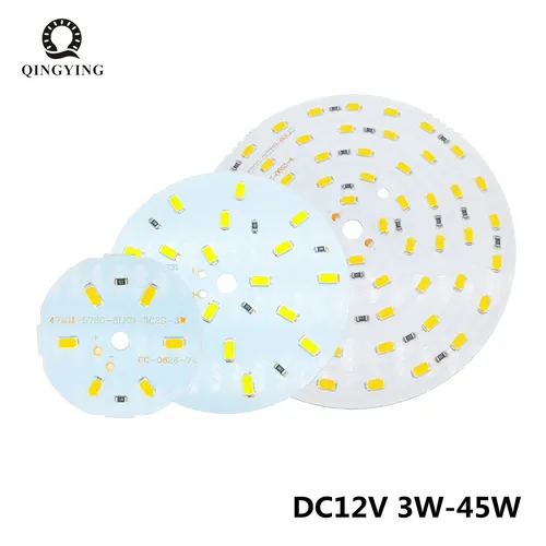 1 pièces DC 12V 5730 SMD puce LED 3W 5W 7W 9W 12W 15W 21W 30W 45W Module de lumière blanc froid blanc chaud pour LED Downlight projecteur bricolage