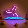 Enseigne au néon LED sirène USB 62 enseigne au néon veilleuse art mural 3D salle de jeux
