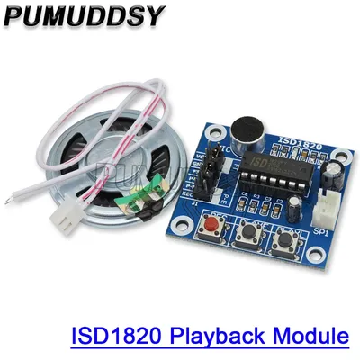 ISD1820 Sprachaufzeichnungs-Recorder-Modul mit Mikrofon-Sound-Audiolautsprecher Image