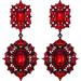 Women s Crystal Wedding Art Deco Vintage Style Gatsby Chandelier Dangle Earrings Red - Stunning Jewelry for Special Occasions