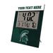 Keyscaper Michigan State Spartans Color Block Personalized Digital Desk Clock