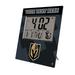 Keyscaper Vegas Golden Knights Color Block Personalized Digital Desk Clock