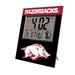 Keyscaper Arkansas Razorbacks Color Block Digital Desk Clock
