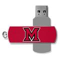 Keyscaper Miami University RedHawks Solid Design 32GB Metal Twist USB Drive