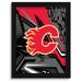 Calgary Flames 12" x 16" Team Comic Framed Art Print
